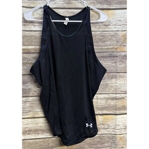Under Armour Women's XL Tank Top Sleeveless Black Gym Athletic wear CrossFit EUC